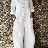 Bo - Denim-jumpsuit med Skulderstropper