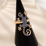 Gecko-øreringe med Lykkeamulet - Gratis Ring | Begrænset Tilbud