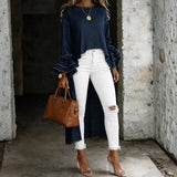 Pia - Afslappet Denimbluse
