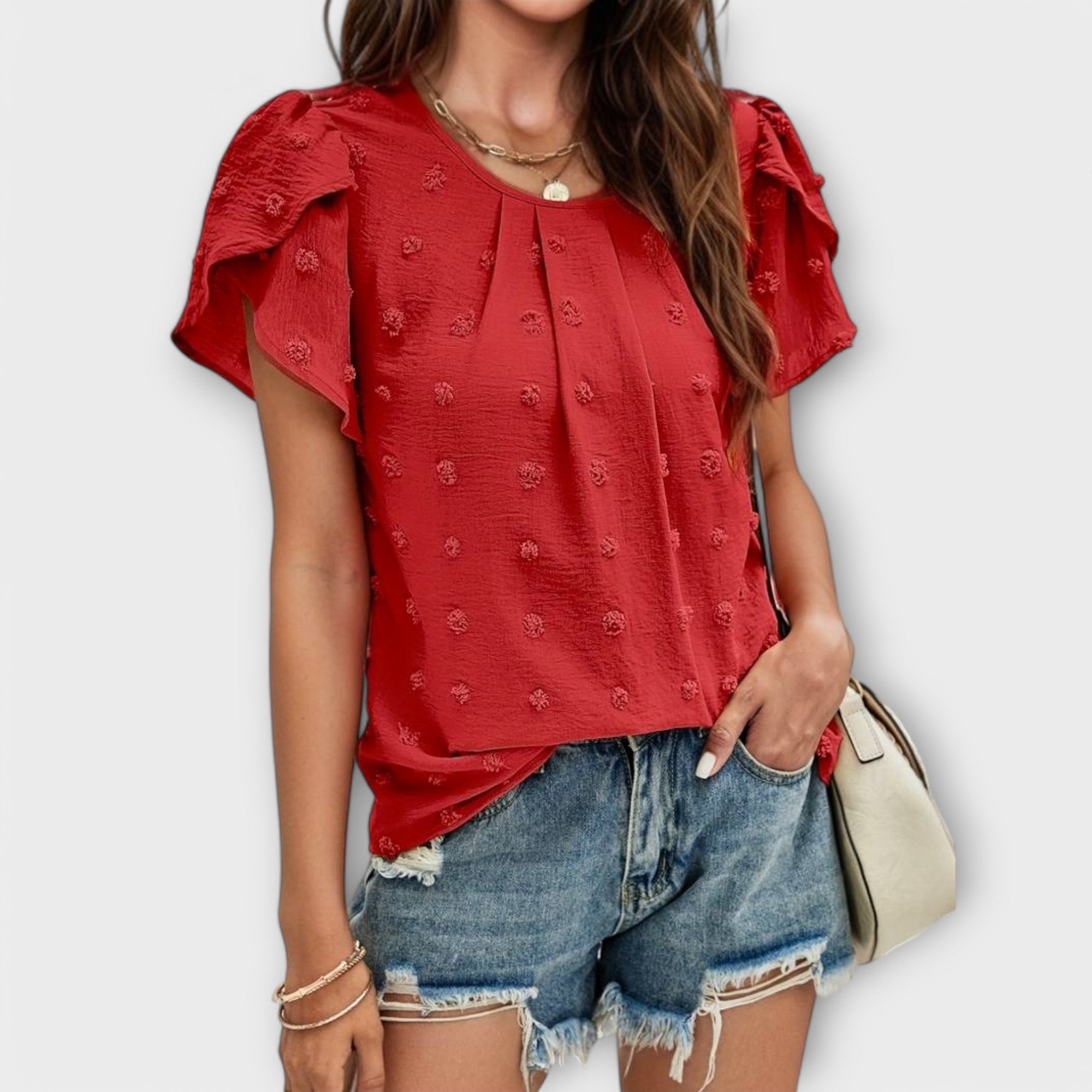 Cecilie - Ideel Prikket Bluse