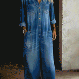 Tanja - Afslappet Denim-jumpsuit