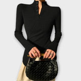 Michelle - Stilfuld Slank Strikbluse