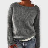 Regine - Ensfarvet Strikbluse
