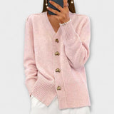 Marij - Vintage-inspireret V-hals Bluse til Kvinder