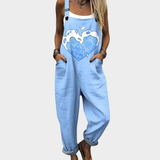 Frigga - Komfortabel Printet Jumpsuit