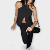 Juni - Krydsstrop Halterneck Top