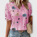 Emily - Moderne Bluse med Spidse Detaljer