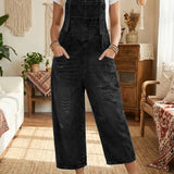 Aurevia - Denim-jumpsuit med Vintage-udtryk