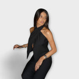 Juni - Krydsstrop Halterneck Top