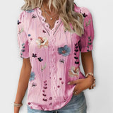Emily - Moderne Bluse med Spidse Detaljer