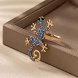 Gecko-øreringe med Lykkeamulet - Gratis Ring | Begrænset Tilbud