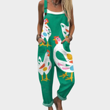 Gudny - Komfortable Printede Jumpsuits