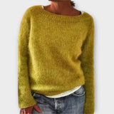 Regine - Ensfarvet Strikbluse