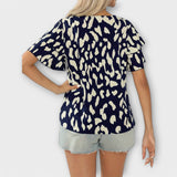 Evelyn - Stilfuld Bluse med Rund Hals