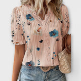Emily - Moderne Bluse med Spidse Detaljer