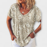 Mia - Bluse med Blomsterprint