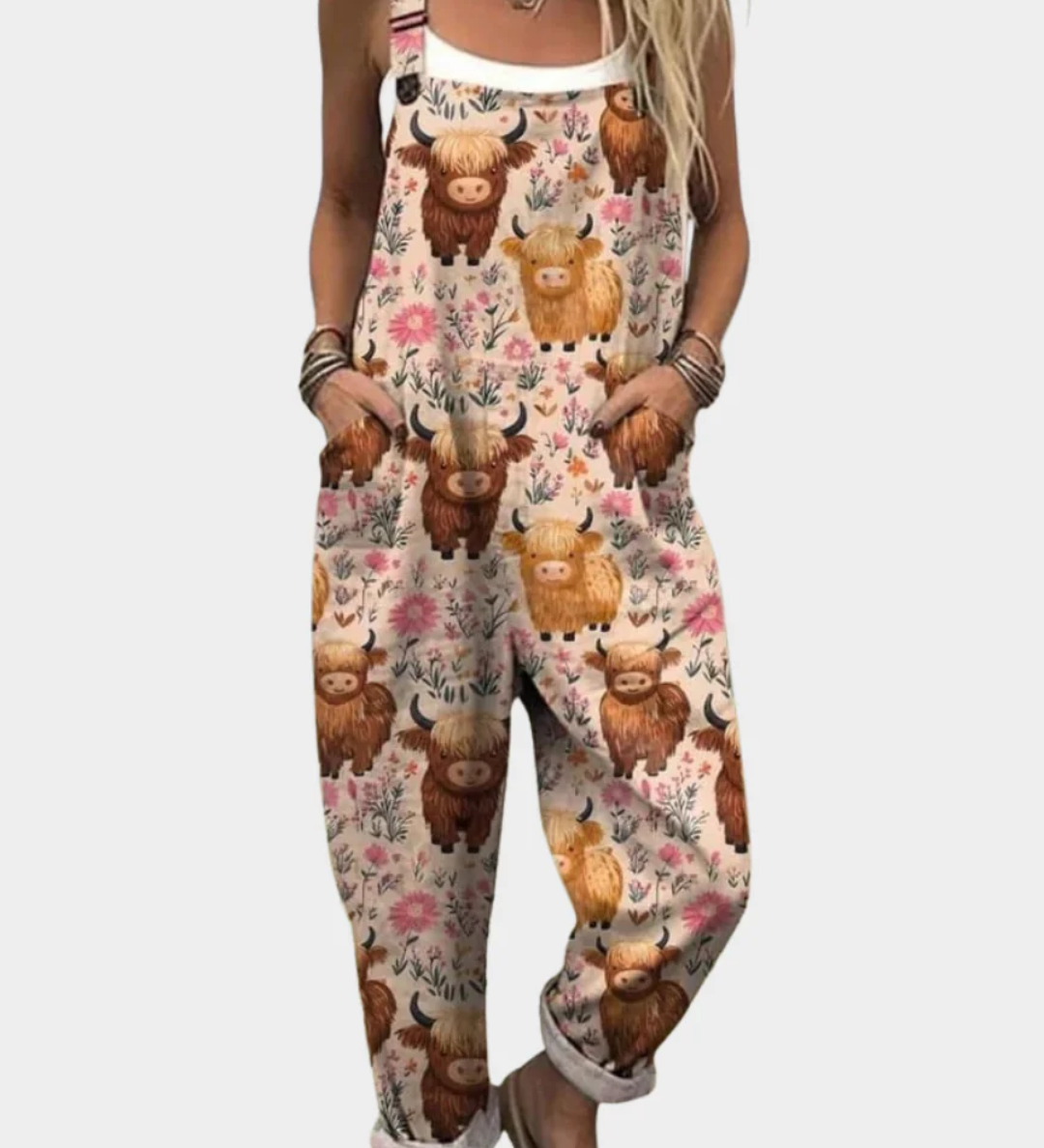 Agnete - Komfortabel Printet Jumpsuit