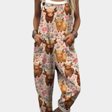 Agnete - Komfortabel Printet Jumpsuit