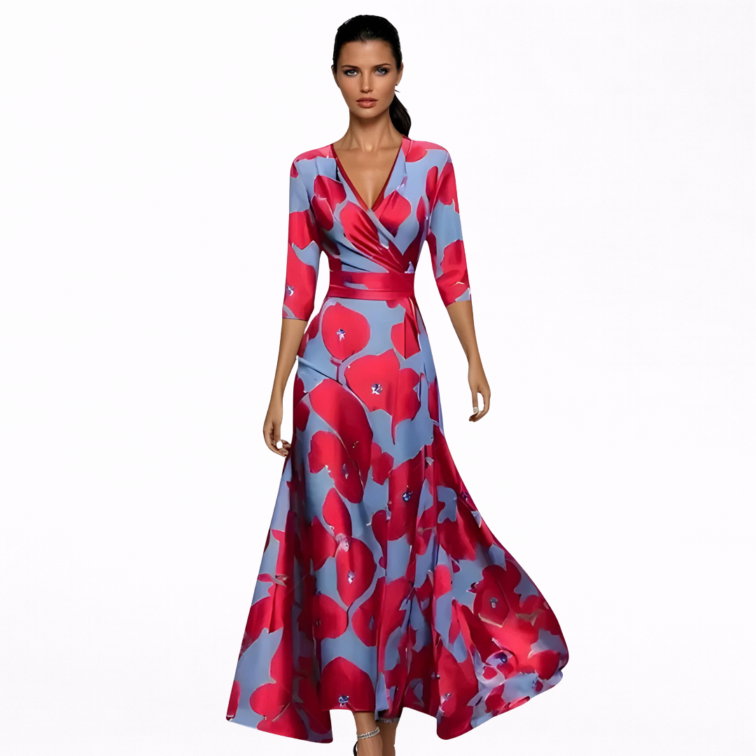 Emilia - Maxi Blomstret Kjole