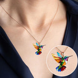 Kolibri Lykkeamulet Halskæde 2D