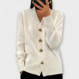 Marij - Vintage-inspireret V-hals Bluse til Kvinder
