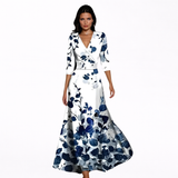 Emilia - Maxi Blomstret Kjole