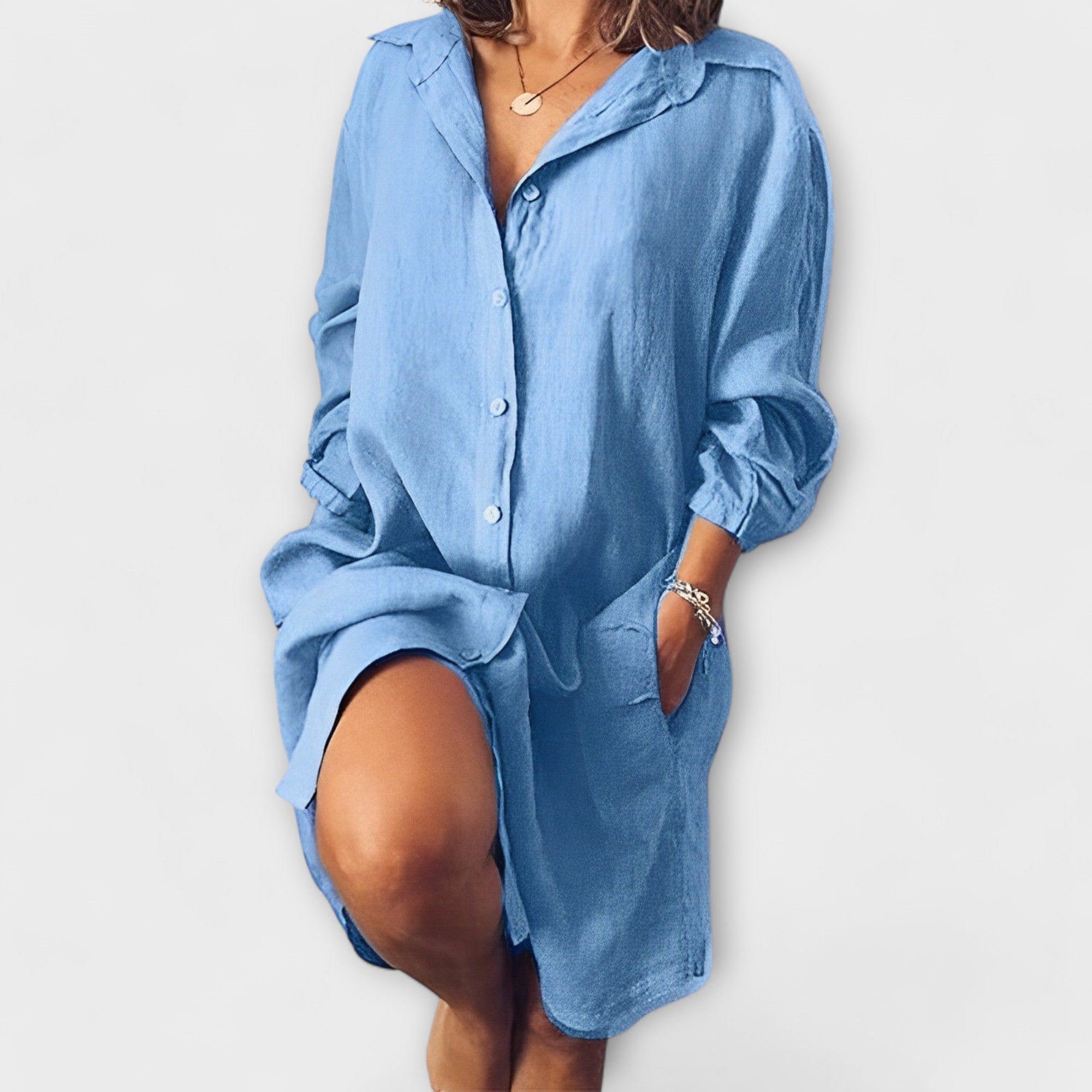 Elegant Stribet Bluse til Daglig Brug