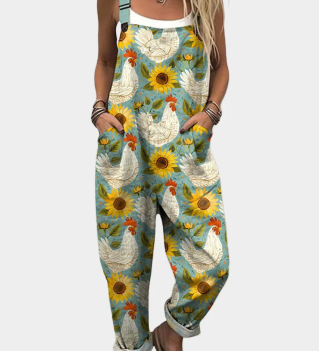 Agnete - Komfortabel Printet Jumpsuit