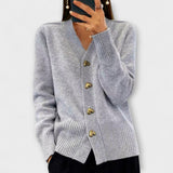 Marij - Vintage-inspireret V-hals Bluse til Kvinder
