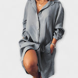 Elegant Stribet Bluse til Daglig Brug