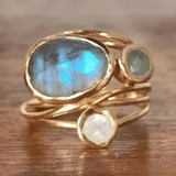 Azelie - Naturlig Glans Dame-ring