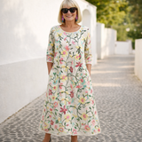 Nelly - Blomstret Maxikjole