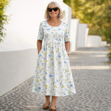 Robin - Blomstret Midikjole