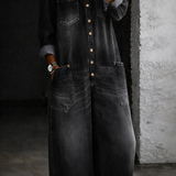 Oda - Langærmet Jumpsuit med Bare Skuldre