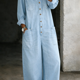 Tanja - Afslappet Denim-jumpsuit
