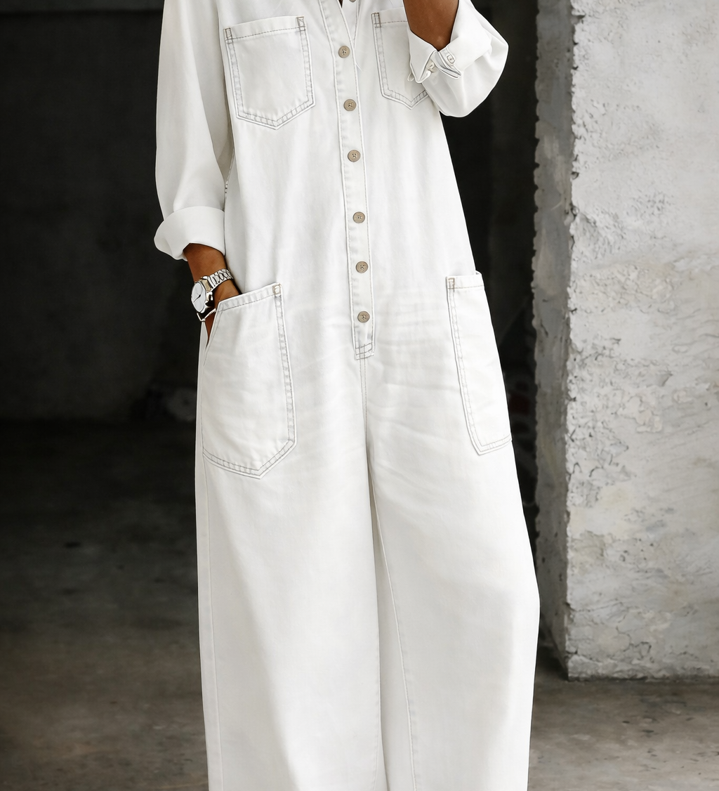 Tanja - Afslappet Denim-jumpsuit