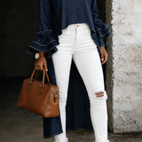 Pia - Afslappet Denimbluse