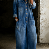 Tanja - Afslappet Denim-jumpsuit