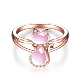 Katteformet Ring i Rosaguld