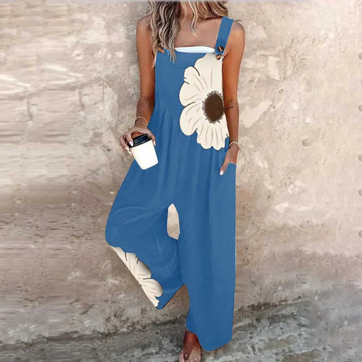 Benedikte - Komfortable Print-jumpsuits