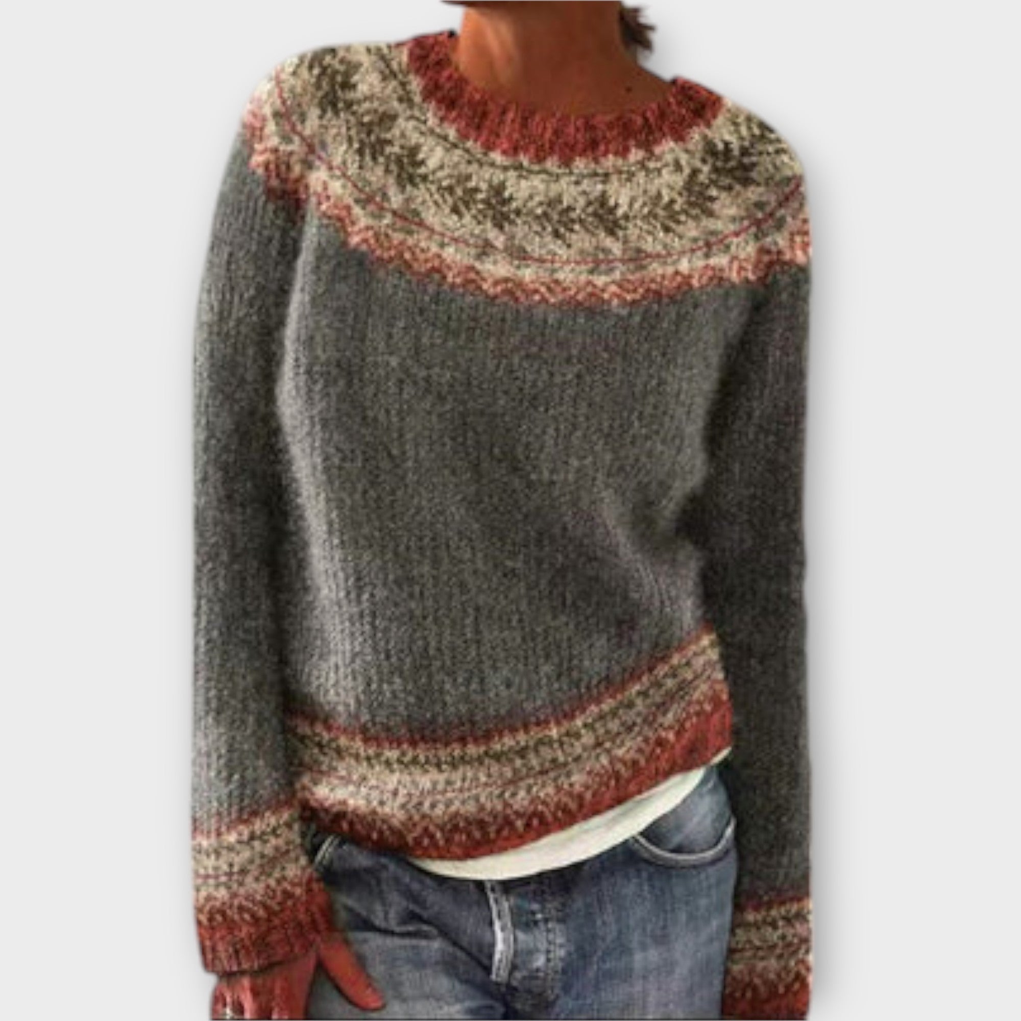Sanne - Retro Sweater til Kvinder