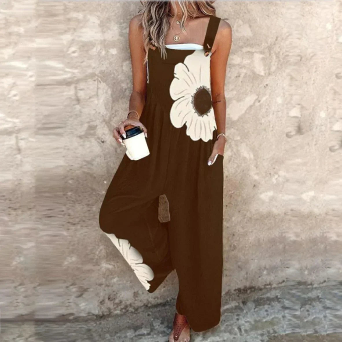Benedikte - Komfortable Print-jumpsuits