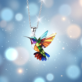 Kolibri Lykkeamulet Halskæde 2D