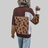 Le Clair - Vintage T-shirt med Leopardmønster og Patchwork
