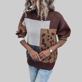 Le Clair - Vintage T-shirt med Leopardmønster og Patchwork