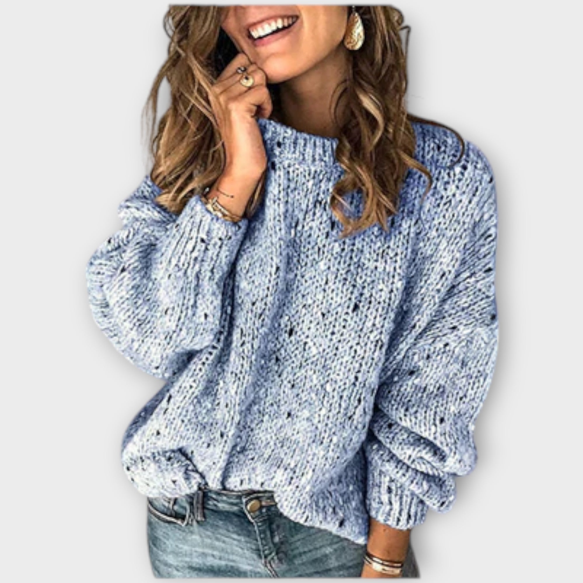 Eileen - Hyggelig Retro Denimbluse