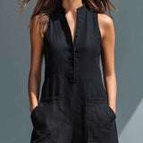 Lotte - Minimalistisk Stropløs Jumpsuit