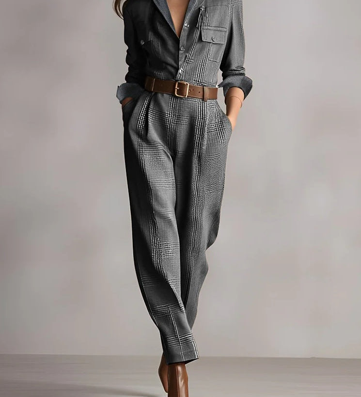 Anna - Ternet Stilfuld Jumpsuit