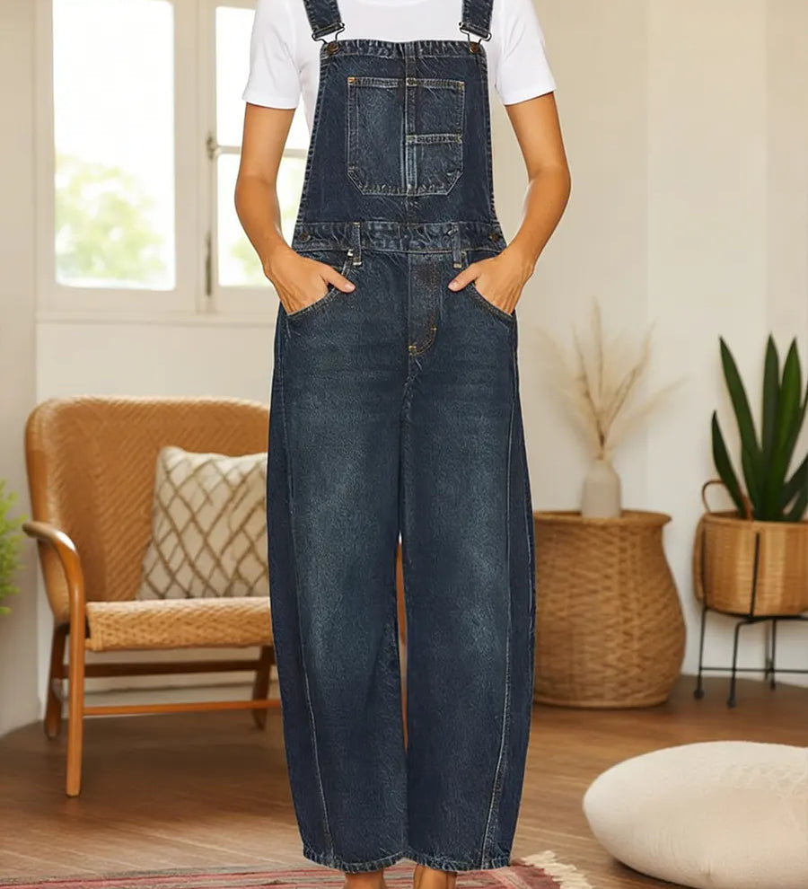 Nora - Denim-jumpsuit med Lommer