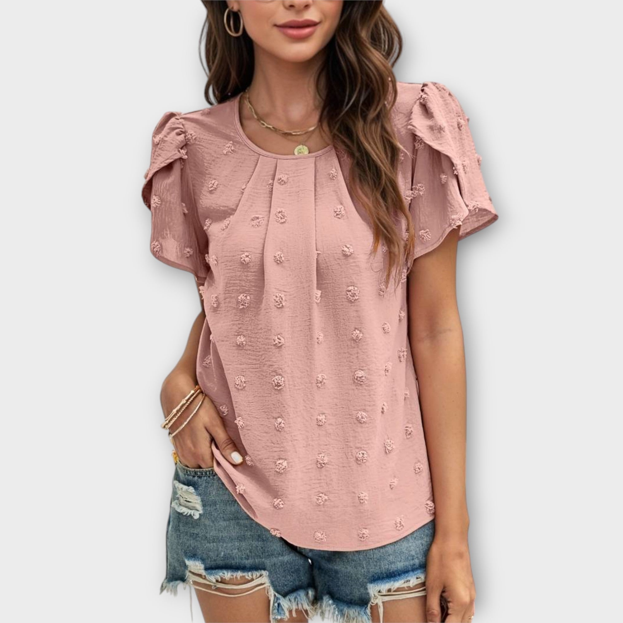 Cecilie - Ideel Prikket Bluse